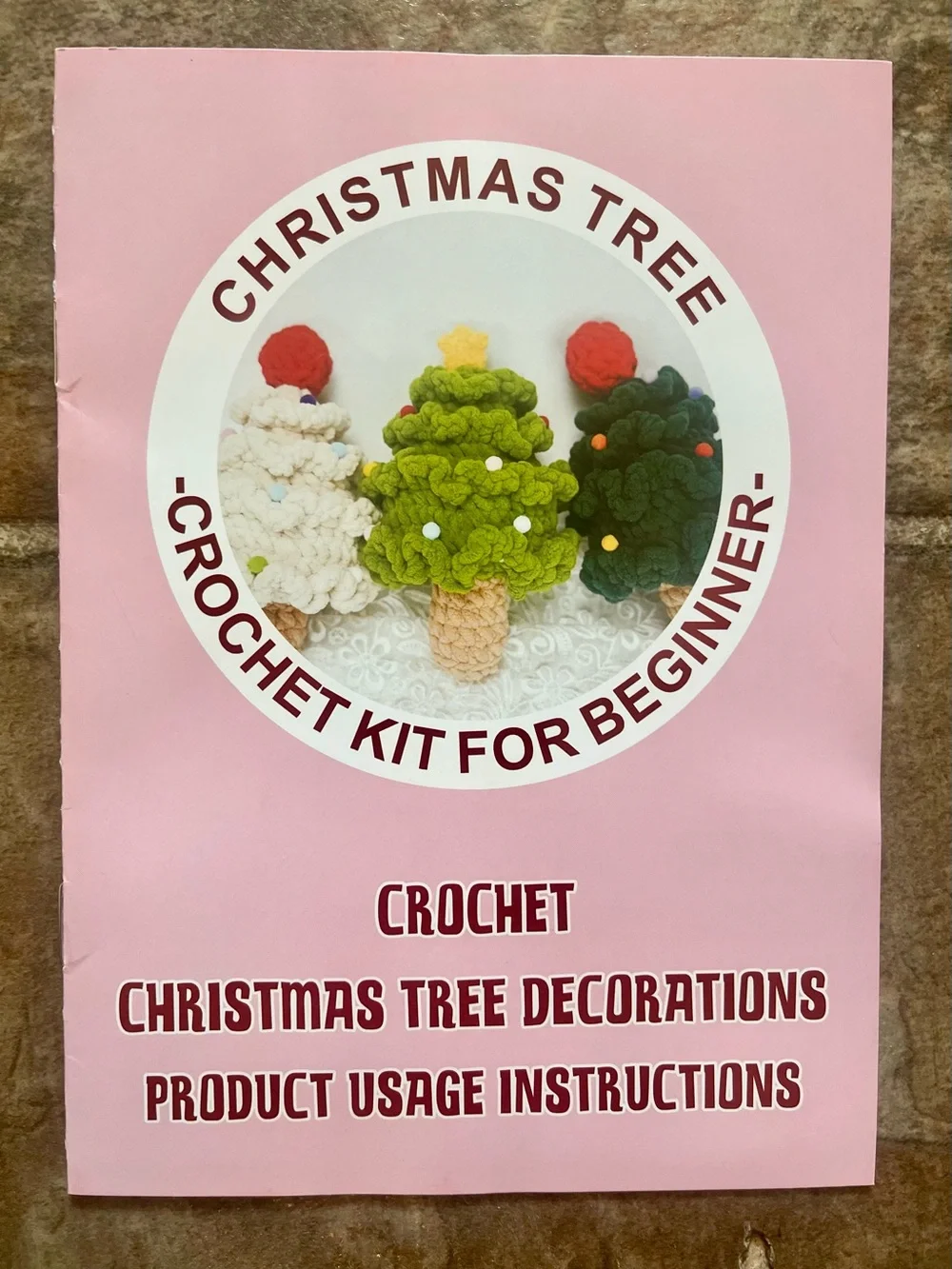 Christmas Tree Crochet Kit for Beginners New in Box NIB
